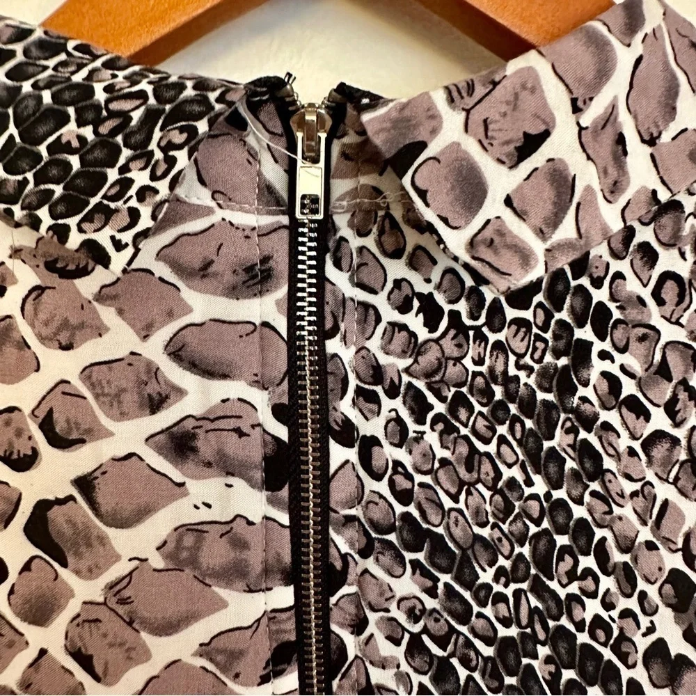 Fab’rik Snakeskin Print Sleeveless Dress Size Large - Picture 7 of 10